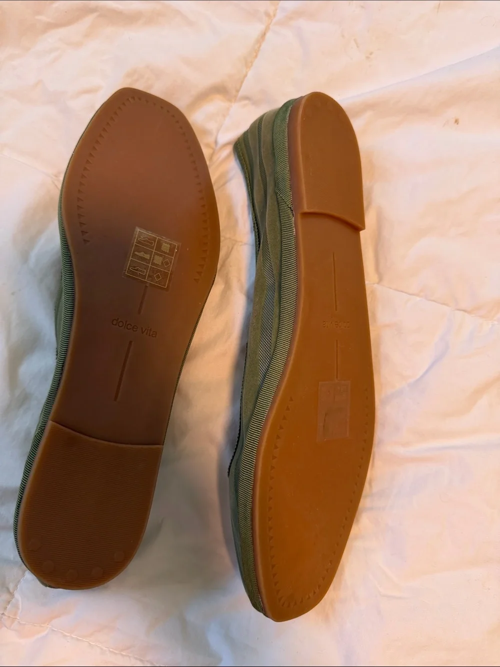 Dolce Vita Olive Green Mary Jane Flats with Buckle Strap